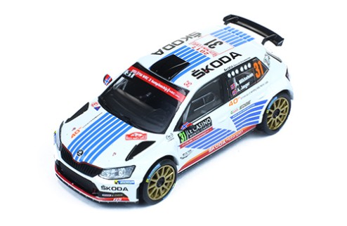 SKODA FABIA R5 #31 A. Mikkelsen-A. Jaeger - Winner WRC2 Rallye Monte Carlo - 2017