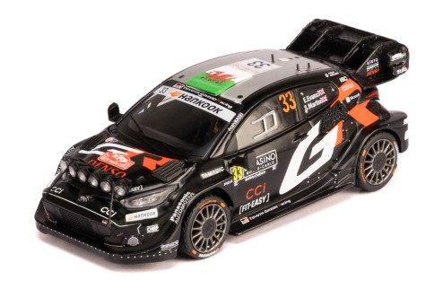 TOYOTA GR YARIS Rally1 #33 E.Evans - S.Martin Rallye Monte-Carlo 2025 (with night lights)