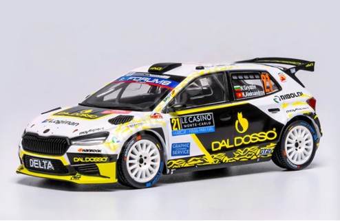 ŠKODA FABIA RS Rally2 #21 N.Gryazin - K.Aleksandrov Rallye Monte-Carlo 2025