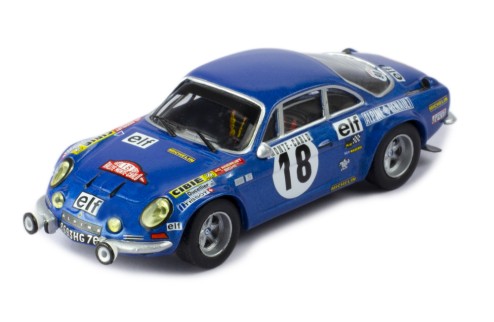 ALPINE RENAULT 1800S #18  J-C.Andruet - M.Petit Winner Rallye Monte-Carlo 1973 with Figurines