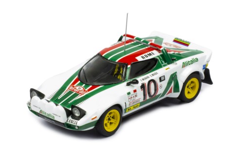 Lancia Stratos HF #10 S. Munari-S. Maiga Winner Rallye Monte Carlo 1976 with Figurines