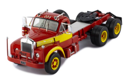 Mack B 61 1953 Red and Yellow