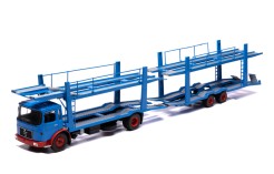 MAN (Car transporter with trailer) 1970 Bleu and Red