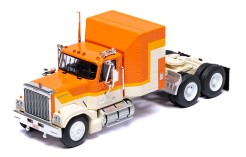 FORD LTL-9000 1978 - BLACK/RED/WHITE WITH WHITE VINTAGE TRAILER