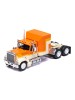 FORD LTL-9000 1978 - BLACK/RED/WHITE WITH WHITE VINTAGE TRAILER