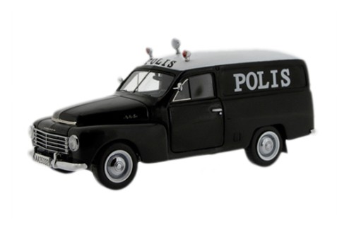 Volvo PV445 Duett Van Swedish Police - Black & White - 1955